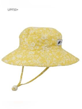 2-Pack Puffin Gear x Liberty of London UPF50+ Kids Sunhat in Emily Belle Yellow